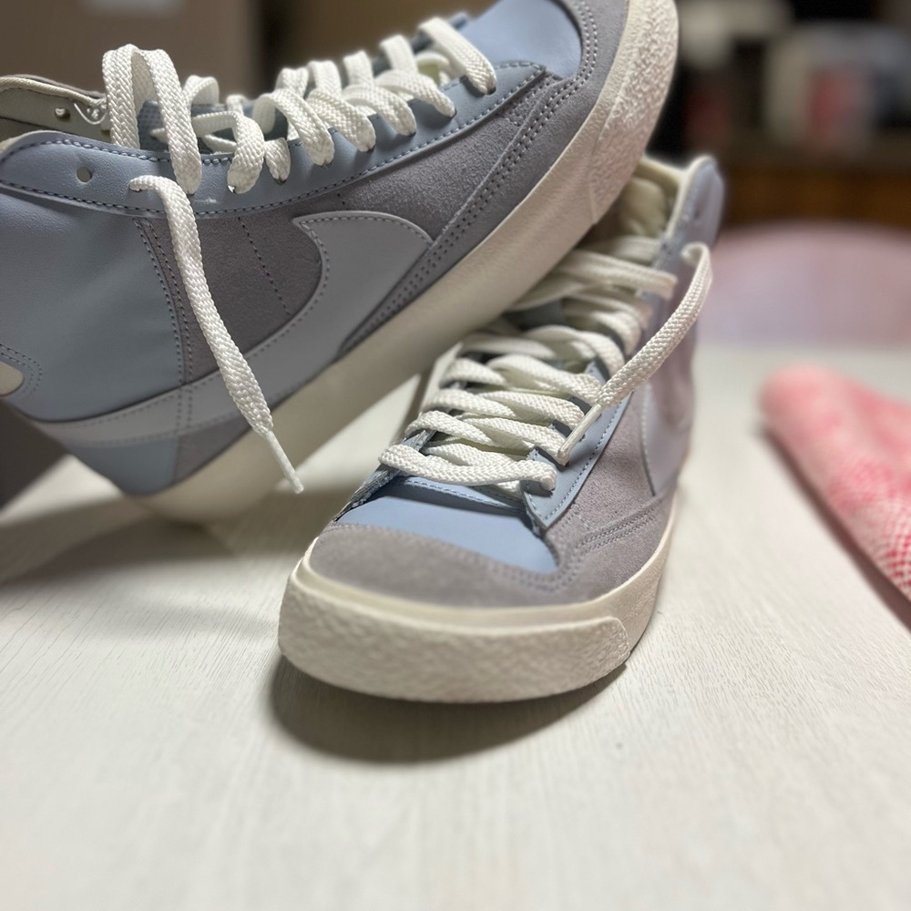 Nike Kids Sneakers - Light Blue and White